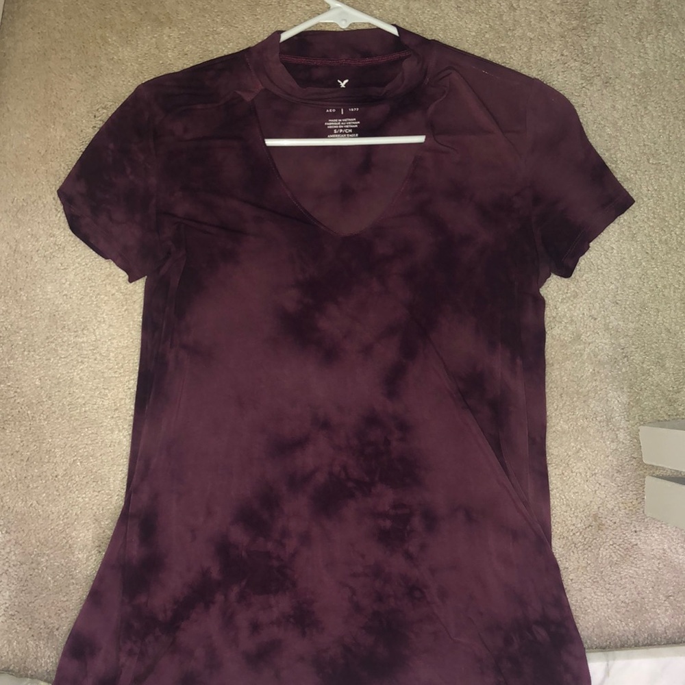 Soft & Sexy Purple Tie Dye Short Sleeve Top